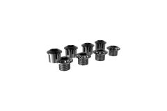 ROTOR ROAD 2X BOLT SET - 4 BOLTS/4 NUTS - BLACK...