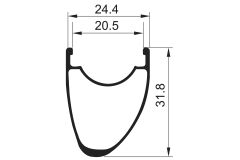 NOVATEC Jetfly Disc-CL-11S Disc Laufradsatz