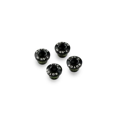 ROTOR MTB QX1 BOLT SET 4 BOLTS BLACK Kettenblattschrauben
