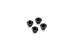 ROTOR MTB QX1 BOLT SET 4 BOLTS BLACK Kettenblattschrauben