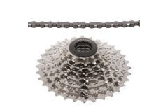 VENTURA Power 8 speed Set aus Kette und Kassette