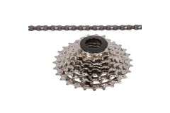 VENTURA Power 7 speed Set aus Kette und Kassette