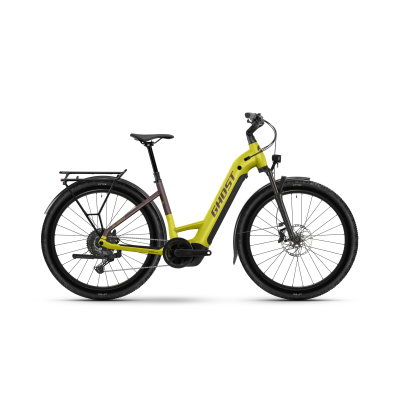 Ghost E-TERU Universal EQ Low 600Wh Tiefeinsteiger E-MTB 2026 | harvest yellow/cocoa brown glänzend