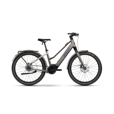 Winora iRide Pure R5f 400Wh Trapez Trekking E-Bike 2026 | VANILLA LATTE/SILVER DOLLAR glänzend