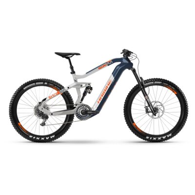 Haibike XDURO Nduro 5.0 i630Wh Flyon E-Bike 11-G NX 2021 | blau/weiß/orange | XL REFURBISHED