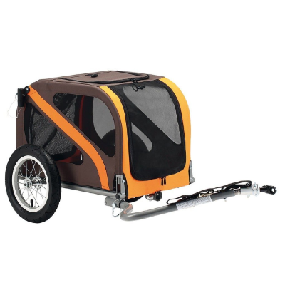 Blue Bird Hundeanhänger Dog Mini | braun/orange | für Achsmontage