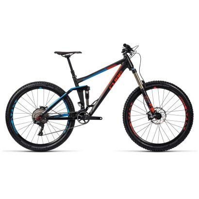 Cube Stereo 160 HPA Race MTB Fully 27,5 2016 | black´n´flashred´n´blue