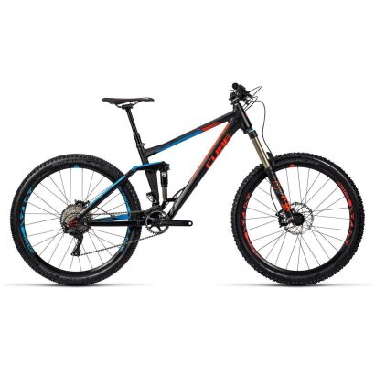 Cube Stereo 160 HPA Race MTB Fully 27,5 2016 | black´n´flashred´n´blue