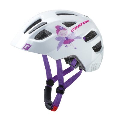 CRATONI Fahrradhelm Maxster (Kid) | Fee/weiß glanz, Gr. XS/S (46-51cm)