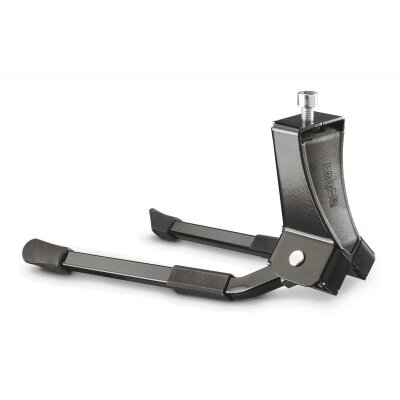 URSUS Zweibeinständer "Hopper" SB-verpackt, schwarz korrosionsbeständig, stabiler Stand, standfeste Spreizung, mit Sechkantschraube und Unterlegscheibe, M10 x 75, mit Alu Adapterplatte