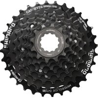 Shimano Zahnkranz-Kassette CSHG200 | 8-fach 12-14-16-18-21-24-28-32 Zähne
