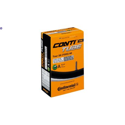 CONTINENTAL Schlauch "Tour 28 All" 28-622 , 28 x 1 1/8 x 1 3/4 32-622 , 28 x 1 1/4 x 1 3/4 37-622 , 28 x 1 3/8 x 1 5/8 40-622 , 28 x 1.50 42-622 , 28 x 1.60 47-622 , 28 x 1.75 28-630 , 27 x 1 1/8 32-630 , 27 x 1 1/4 40-635 , 28 x 1 1/2 44-635 , 28 x 1.75