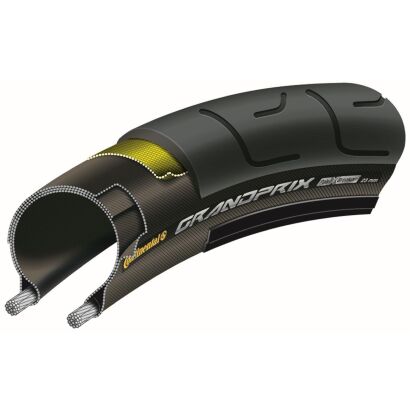 CONTINENTAL Reifen "Grand Prix" PolyX Breaker Pannenschutz, Black Chili Compound, Schwarz/schwarz Skin Überzeugende Kombination aus Pannenschutz, Leichtlauf, Haltbarkeit und Grip. Modernes Profildesign mit TWI Verschleißanzeige