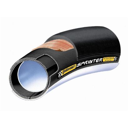 Schlauchreifen Conti Sprinter 28"x22mm (27x1") schwarz/schwarz