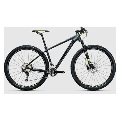 Cube Reaction GTC SL 2x 27,5 - MTB Hardtail 2017 | carbon´n´flashyellow