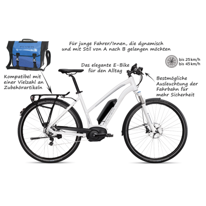 Flyer TS 7.30 Damen E-Bike 2017 | Perlweiss