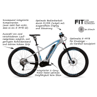 Flyer Uproc2 4.10 E-Bike 2017 | Marmorgrau/Aquablau
