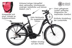 Flyer C 5.1 Tiefeinsteiger E-Bike 2017 | Perlschwarz