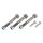 Bosch Kit Schrauben Antriebseinheit 3 x Befestigungsschraube inkl. Scheibe und Mutter und 2 x Linsenkopfschraube