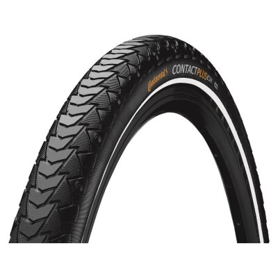 Continental Reifen Conti Contact Plus Reflex | 28x1 3/8x1 5/8" 37-622 schwarz Reflex