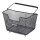 Basil Hinterradkorb Base M Stahl | 30x42,5x23cm, schwarz, engmaschig