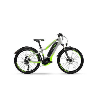 Haibike SDURO HardFour Street 4.5 400Wh 9G Acera 2017 | silber/neon grün