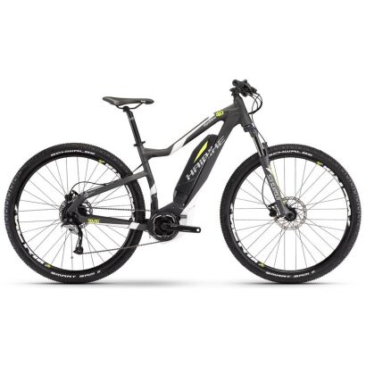 Haibike SDURO HardNine 4.0 400Wh 9-G Acera 2017 | anthrazit/weiß/gelb matt