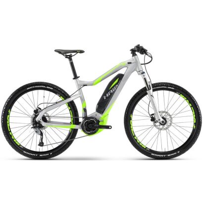 Haibike SDURO HardSeven 4.0 400Wh 9-G Acera 2017 | silber/neon grün matt