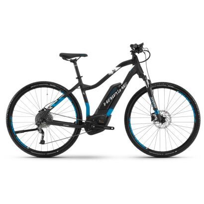 Haibike SDURO Cross 5.0 Cross Damen E-Bike 2018 | Schwarz/Blau/Weiß matt