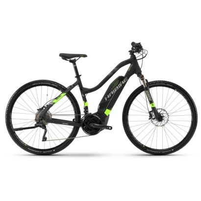 Haibike SDURO Cross 6.0 Cross Damen E-Bike 2018 | Schwarz/Grün/Titan matt
