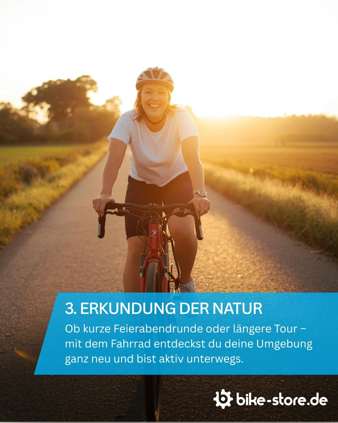 Fahrradtour durch Natur und Landschaft