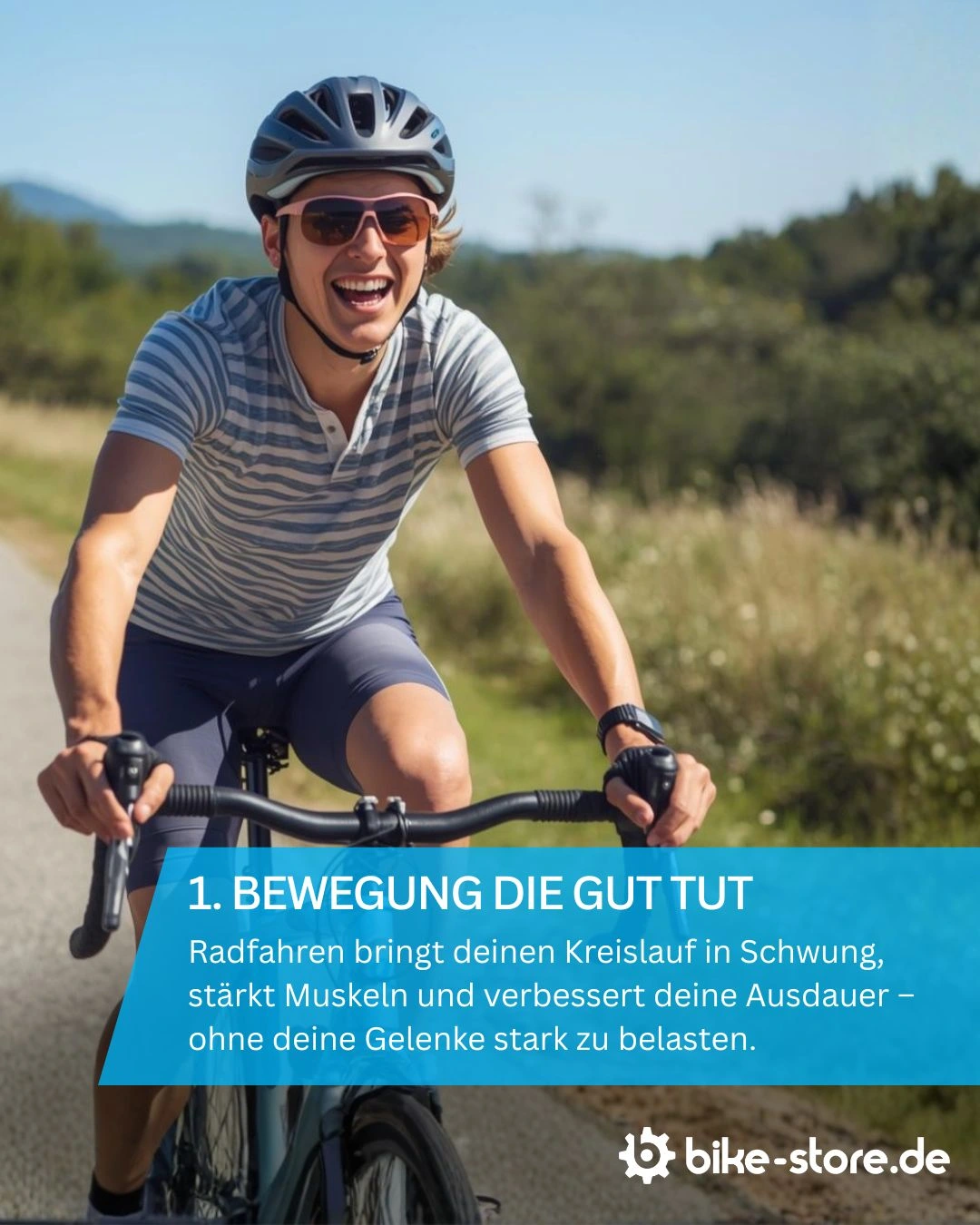 Fahrradfahren Fitness und Bewegung