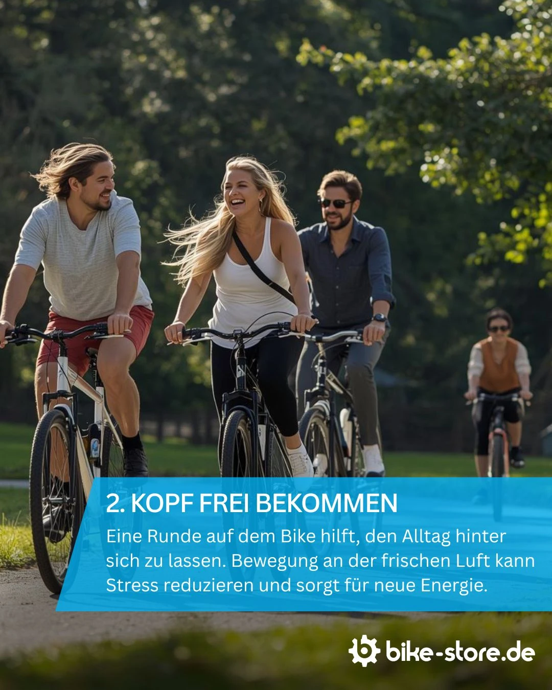 Radfahren zum Stressabbau in der Natur